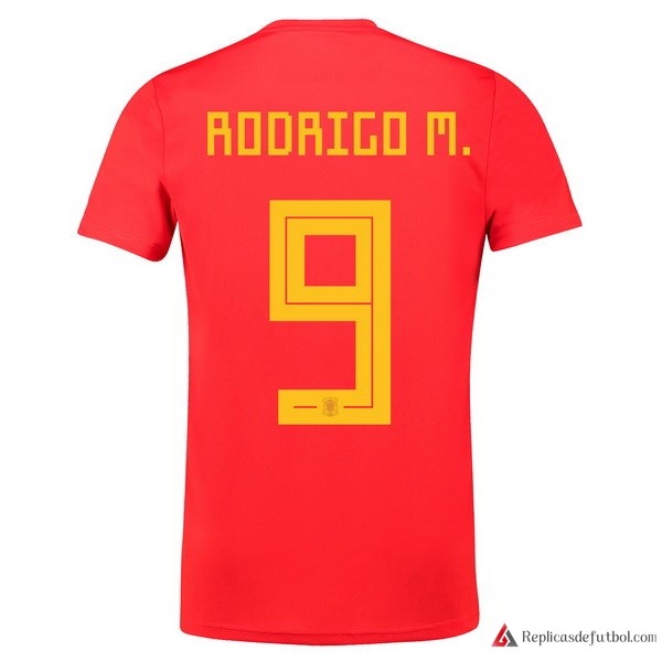Camiseta Seleccion España Primera equipación Rodrigo M. 2018 Rojo